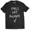 Girls Get Buckets - T-Shirt - Black by Bigger Than Basketball