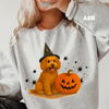 Halloween Witchy Dogs Shirt or Sweatshirt – Cute Unisex Fall Graphic Tee, Relaxed Fit - Part1 by Dog Mom Hat