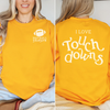 I Love Touch Downs Crewneck Sweatshirt by Hey Jude Graphic Tees