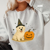 Halloween Witchy Dogs Shirt or Sweatshirt – Cute Unisex Fall Graphic Tee, Relaxed Fit - Part2 by Dog Mom Hat