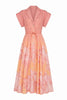GUAYABA MIDI DRESS IN CORAL MACAW PRINT by No Pise La Grama Web