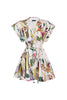 GUAYABA MINI DRESS IN JARDIN PRINT OFF WHITE by No Pise La Grama Web