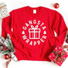 Gangsta Wrapper Christmas Red Sweatshirt by Adorb Custom Tees