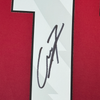 Framed Autographed/Signed Alejandro Garnacho 35x39 Manchester United Red Soccer Jersey Beckett BAS COA #3