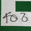 Framed Autographed/Signed Kevin Garnett 35x39 Boston Green Basketball Jersey Beckett BAS COA