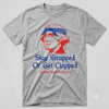 "Stay Strapped or Get Clapped" Funny George Washington T-Shirt – Retro 4th of July Independence Day Unisex Graphic Tee