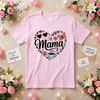 Heart Flower Butterfly & Coffee Mama T-Shirt by Dog Mom Hat