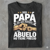 Camiseta de Hombre Ser Papa Es Un Honor Ser Abuelo – Regalo de Día del Padre Retro Grandpa Graphic Tee