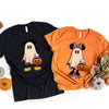 Ghost Couple Halloween Shirts | Spooky Tee | Cute Fall Matching Shirt by Adorb Custom Tees