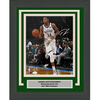Framed Autographed/Signed Giannis Antetokounmpo Milwaukee Bucks 11x14 Basketball Photo JSA COA #2