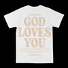 God Loves You Graphic Tee by Obsessed with graphic tees