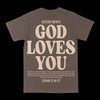 God Loves You Graphic Tee by Obsessed with graphic tees
