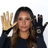 Black & Gold EVO2 Football Gloves