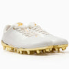 Phenom Elite Quantum Carbon Football Cleats – Gold Rush (White & Gold) by Phenom Elite Brand