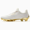 Phenom Elite Quantum Carbon Football Cleats – Gold Rush (White & Gold) by Phenom Elite Brand