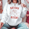 Gotcha B Valentine Sweatshirt - Funny Valentine's Day Sweater by Adorb Custom Tees