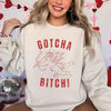 Gotcha B Valentine Sweatshirt - Funny Valentine's Day Sweater by Adorb Custom Tees
