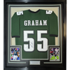 Framed Autographed/Signed Brandon Graham 35x39 Philadelphia Green Football Jersey JSA COA by Hall of Fame Sports Memorabilia