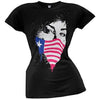 Green Day Juniors: Green Day - American Mask Juniors (Slim) T-Shirt Size L [T-Shirt] by Rock Band Apparel