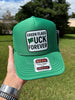 Green Flags Fuck Forever Trucker Hat by Luckless Outfitters