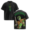 Green Ranger Power Rangers Oversized T-Shirt - Lightweight Acid Washed Tee by Dog Mom Hat