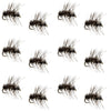 Griffiths Gnat Midge Trout Dry Fly Fishing Flies - 1 Dozen Flies Size 18