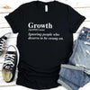 Growth Definition Graphic Tee – Unisex Uplifting Message T-Shirt by Adorb Custom Tees