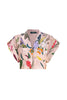 GUAYABA CROP TOP IN JARDIN PRINT SOFT KHAKI by No Pise La Grama Web