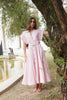 GUAYABA MIDI DRESS IN SOFT PINK by No Pise La Grama Web