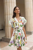 GUAYABA MINI DRESS IN JARDIN PRINT OFF WHITE by No Pise La Grama Web
