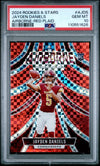 Graded 2024 Panini Rookies & Stars Jayden Daniels #AJDS Airborne Red Plaid Rookie RC Football Card PSA 10 Gem Mint