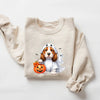 Beagle Ghost Halloween Sweatshirt by EnjoyMyDesign LLC