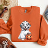 Dalmatian Ghost Halloween Sweatshirt by EnjoyMyDesign LLC