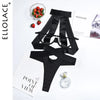 Ellolace Bandage Sexy Lingerie Bodysuit Women Halter Hollow Out Exotic Clothes Black Porn Bottom Sissy Hot Sensual Body