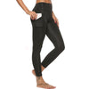Casual Women's Yoga Pants Gym Fitness Sports Cropped Leggings Pocket Slim Pants Female Solid Color Women's Seamless Scrunch Legging Workout Leggings For Women Lift Tight Gym Yoga Home Pants by Stevvex