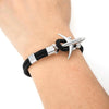 Modern Fashion Airplane Anchor Bracelets Men Charm Rope Chain Paracord Bracelet Women Male Air Force Style Wrap Metal Sport Hook Gift by Stevvex