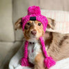Autumn Winter Warm Knitted Pet Hats With Fluffy Ball by Furr Baby Gifts