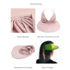 Women Sun Visor Summer Hat Women Anti-ultraviolet Hat Women's Elegant Simple Hat Classic Women's Hat Hollow Top Hat Elastic Hollow Top Hat Outdoor Quick-drying Sun Hat Summer Beach Hat by Stevvex
