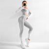 Women's Seamless Yoga Set Long Sleeve