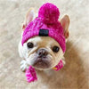 Autumn Winter Warm Knitted Pet Hats With Fluffy Ball by Furr Baby Gifts