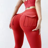 New Leggings Women's Pants Sport Yoga Pants Tight High Waist Elastic Women's Pocket Legging Women's High Waist Yoga Pants Tummy Control Slimming Bottom Leggings Workout Running Pants by Stevvex