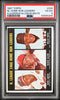 Graded 1967 Topps NL Home Run Leaders Willie Mays Hank Aaron Richie Allen #244 Baseball Card PSA 4 VG-EX