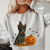 Halloween Witchy Dogs Shirt or Sweatshirt – Cute Unisex Fall Graphic Tee, Relaxed Fit - Part2 by Dog Mom Hat