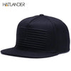 Raised Flag Embroidery Snapback Cap by FitiqueFit
