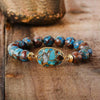 Handamde Men and Woman Bracelet Stone Tibetan Beads Women Stretchy Bracelets Yoga Elastic Charm Bracelets Luxury Jewelry by Stevvex