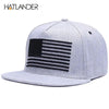 Raised Flag Embroidery Snapback Cap by FitiqueFit