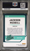 Graded 2024 Panini Donruss Jackson Merrill #102 Optic Rookie RC Baseball Card PSA 10 Gem Mint