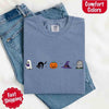 Halloween Icons Comfort Colors Shirt – Pumpkin & Ghost Fall Tee by Adorb Custom Tees