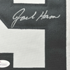 Framed Autographed/Signed Jack Ham HOF 88 35x39 Pittsburgh Bumble Bee Football Jersey JSA COA