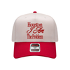 Houston I Am The Problem Trucker Hat | Two-Tone Vintage Canvas Baseball Cap by Hey Jude Graphic Tees